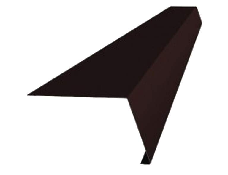 Планка угла наружного, цвет коричневый шоколад (8017), 115*115*2000 мм
