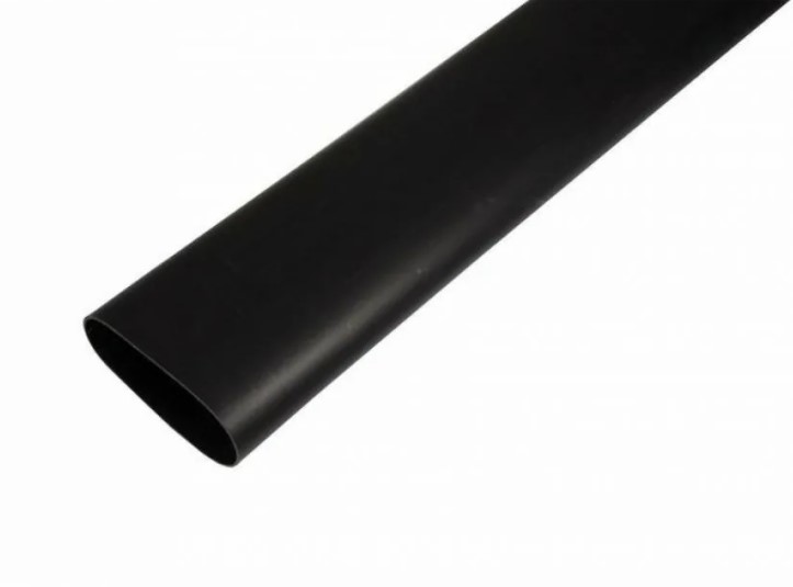 Трубка термоусадочная ТТУ 1/0,5 мм, цвет чёрный, 1 м