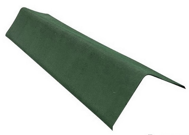 Щипцовый профиль, цвет зелёный, 1 м, 150*150 мм