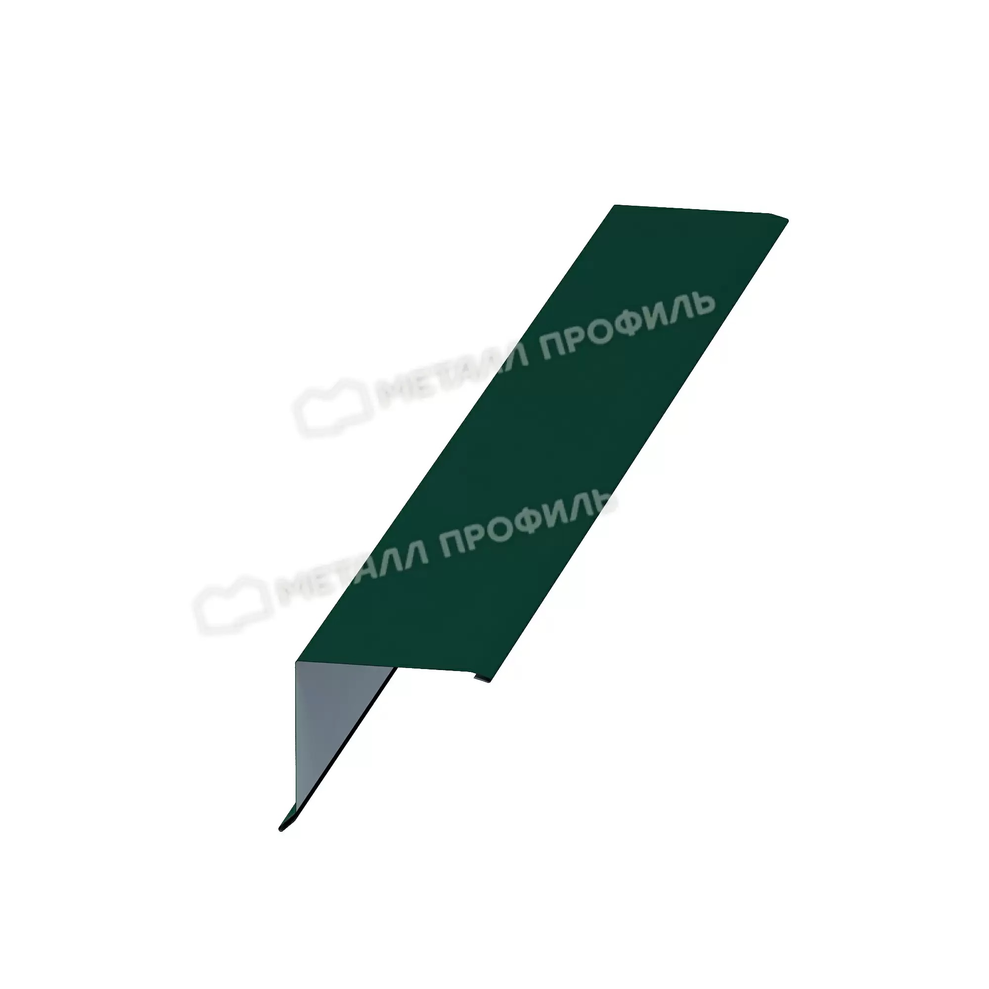 Планка торцевая, покрытие PURETAN, цвет зелёный (RR11), 95*120*2000*0.5 мм