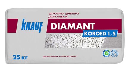 Штукатурка декоративная Knauf Диамант Короед, 1,5 мм, 25 кг